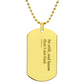Be Still - Psalms 46:10 Personalized Dog Tag Necklace