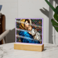 Madonna of the Streets Stained Glass Acrylic Square Plaque
