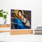 Madonna of the Streets Stained Glass Acrylic Square Plaque