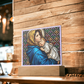 Madonna of the Streets Stained Glass Acrylic Square Plaque